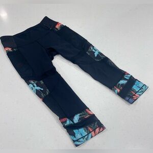 Calia Leggings By Carrie Underwood Black Floral‎ Mesh Sz Small